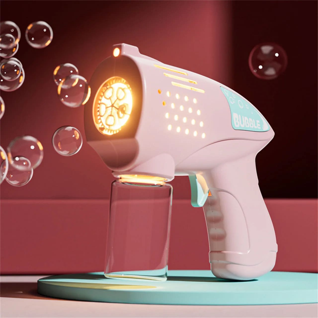 Electric Bubble Gun Toy With Light