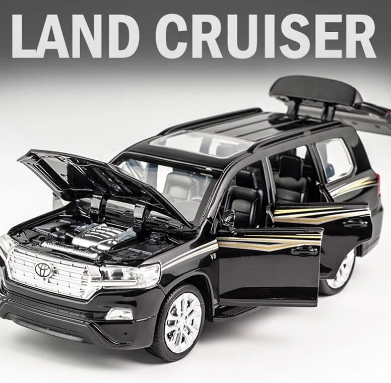 Diecast Land Cruiser SUV With Lights & Sound 1:24 Scale