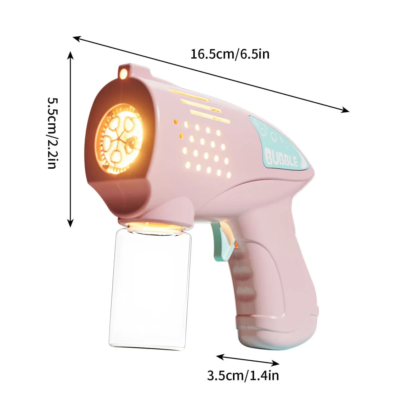 Electric Bubble Gun Toy With Light