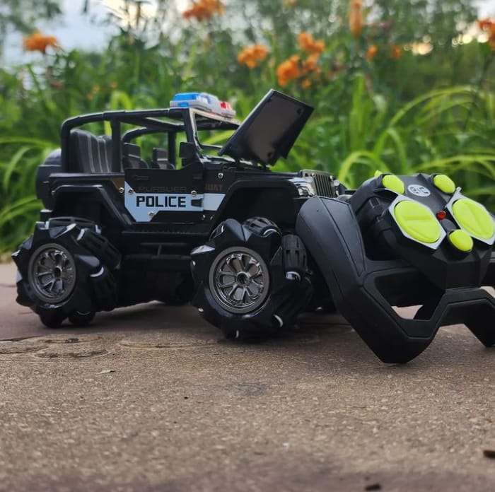 Remote Control Rock Climbing Police Jeep