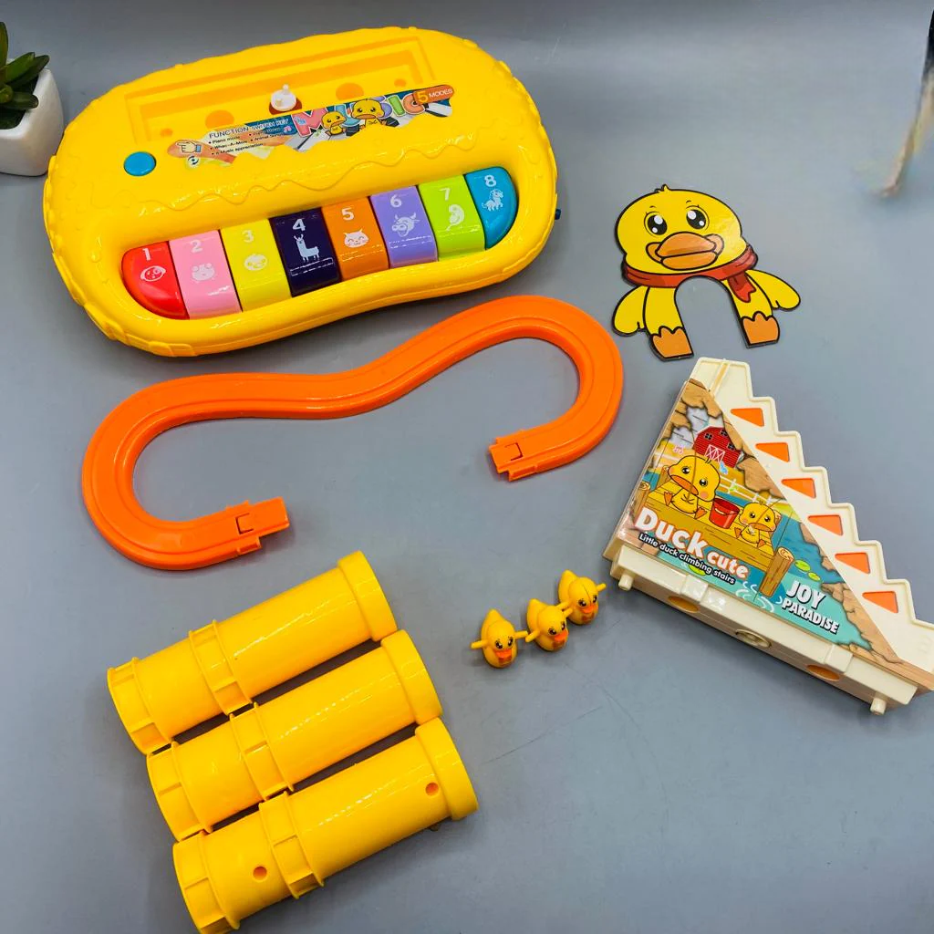 Multi-function Track Duck Piano Set